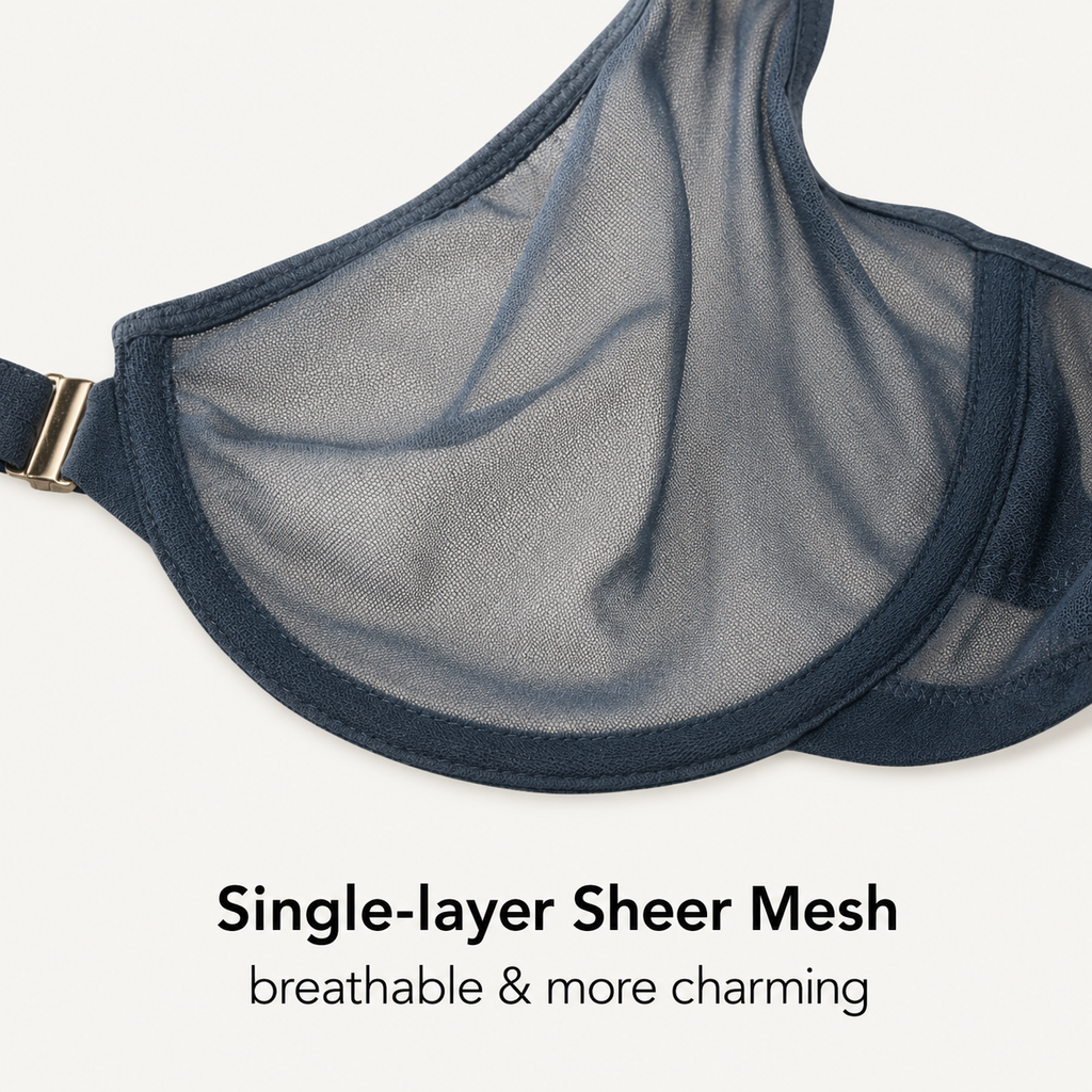 Breathable Mesh Support Bra